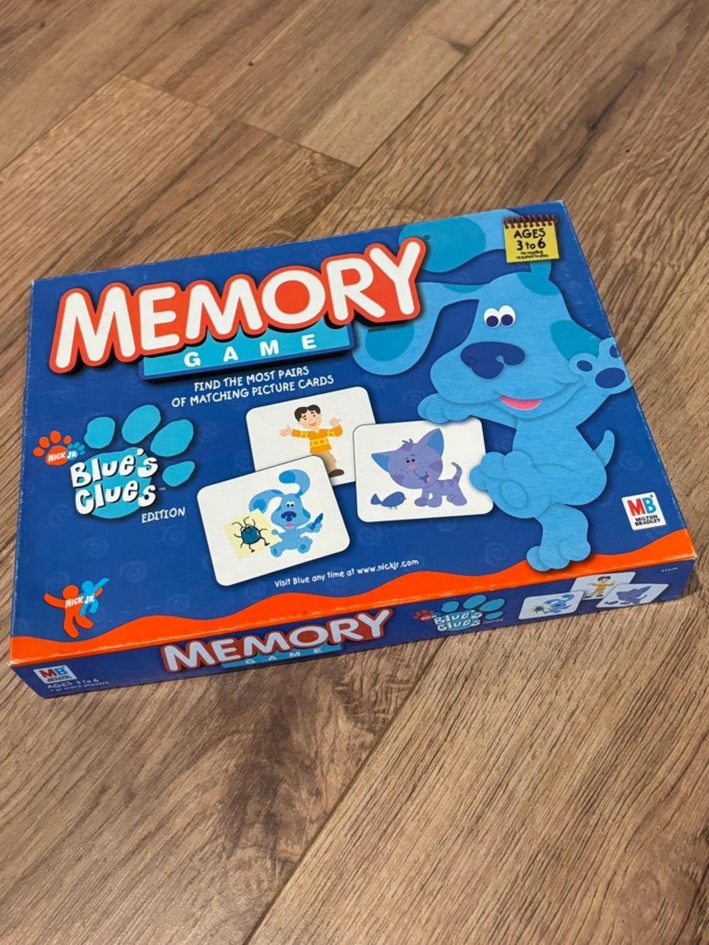 Vintage 2003 Blue’s Clues Milton Bradley Memory Game Complete in Box Nick Jr
